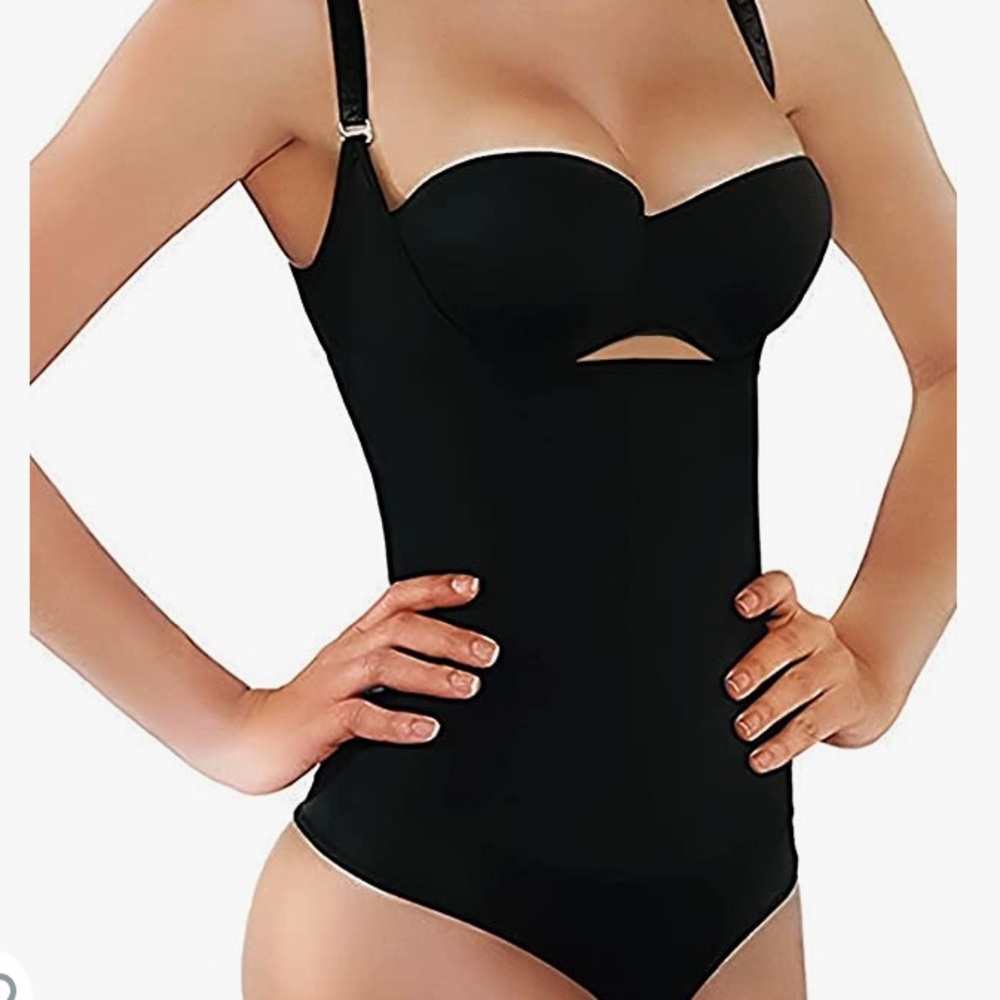 NEW! Shapewear for Women Tummy Control Thong Bodysuit Open Bust Body Shaper